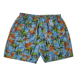 Kit Com 2 Shorts Mauricinho Plus Size Estampado Moda Praia