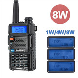 8w Radio Portátil Baofeng Uv-5r Dual Banda Uhf Vhf Tri Poder