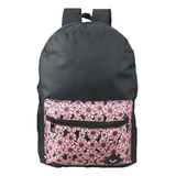 Mochila Escolar Básica Bolsa Escolar Mochila Feminina Cor Rosa Flo Desenho Do Tecido Floral Margarida