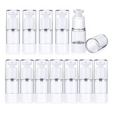 Airless Cosméticos Crema Bomba Rellenable, 10 Unidades, 15 M