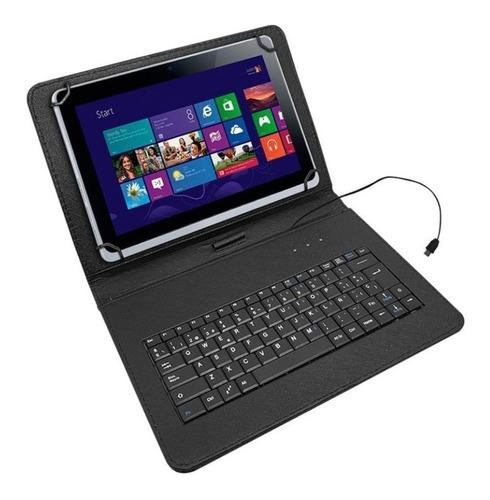 Funda Para Tablet 9  10  Pulgadas Con Soporte Y Teclado