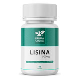 Lisina 500mg 60 Cápsulas (anti Herpes) E Prevenção Da Gripe Sabor Sem Sabor