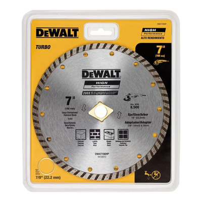 Disco Diamantado Turbo 7 PuLG Dewalt Dw47700hp | Meses sin interés