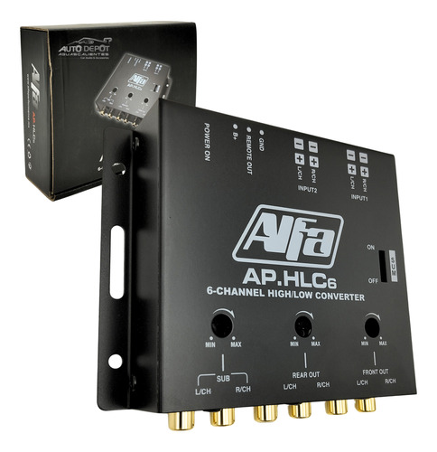 Convertidor Señal Audio Alta A Baja Hi Low 6 Chs Alfa Hlc6