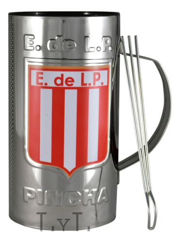 Vaso Guiro Estudiantes De La Plata Oficial Con Raspador 3/4l