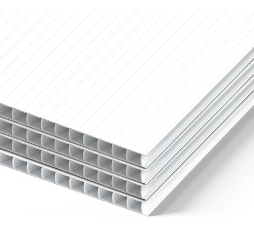 Coroplast Negro 4 Láminas De Plástico Corrugado 244x122 4mm
