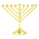 Candelabro O Candelabro The Dreidel En Latón Cromado