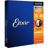 Encordoamento Elixir .010 Light Nanoweb Corda Guitarra 12052