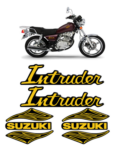 Kits Adesivos Moto Suzuki Intruder 125 2002/ Alto Relevo