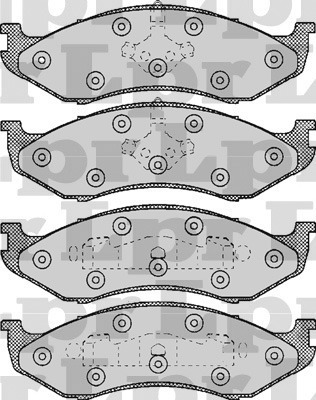 Pastillas De Freno Delantera Jeep Cherokee Sport 97/99 Lpr Foto 2