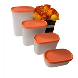 Kit Modular Oval 4 Peças Tupperware