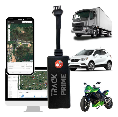 Mini Rastreador Bloqueador Gps Com Aplicativo + Chip M2m