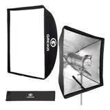 Difusor Fotográfico Softbox Greika Softsombrinha90x90 Do 18cm Preto Com Interior Prateado