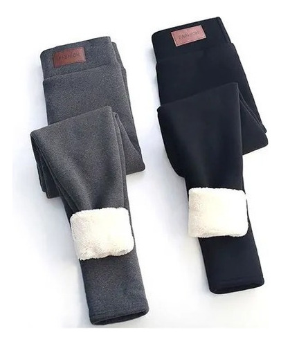 Pantalones Elásticos Para Mujer Polar Con Forro Térmico