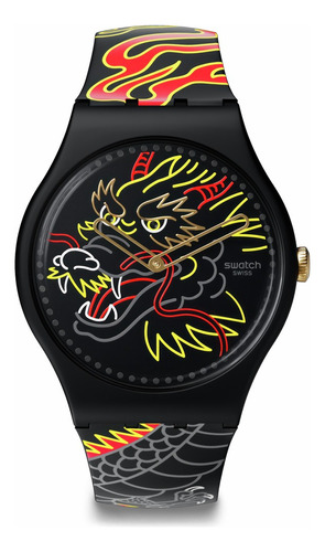Reloj Swatch Dragon In Wind Pay! So29z137-5300