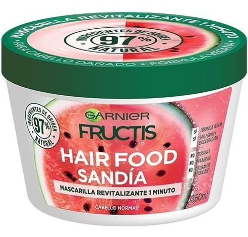 Garnier Fructis Mascarilla Fructis Hair Food Sandia 350ml