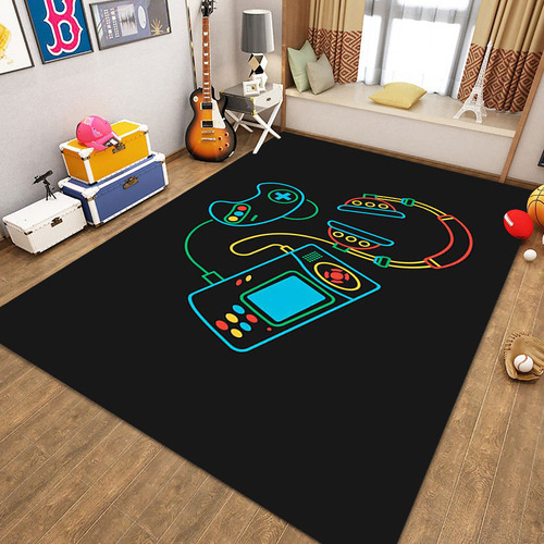 Game Machine Carpet Cartoon Video Game Handle Electronic Spo