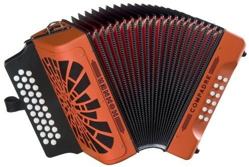 Hohner Compadre Gcf Acordeon Color Naranja