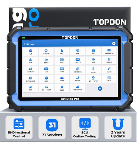 Escaner Automotriz Topdon Ad Pro Bidireccional Codificacion 