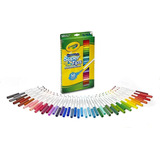 Crayola Plumones Supertips 50 Piezas Lavables , Colores  