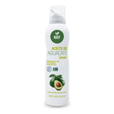 Aceite De Aguacate Refinado Spray 143ml Nbf Prensado En Frio | MercadoLibre