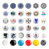 Lote 10 Puxador Porcelana Ponto Gaveta 38mm Pequenas Falhas