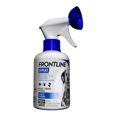 Frontline Spray 250 Ml Elimina Pulgas Piojos Garrapatas | Meses sin interés