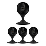 Kit 4 Câmera Wi-fi Inteligente Full Hd Imx C Black Intelbras