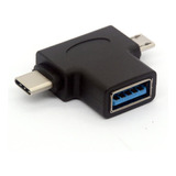 Adaptador Usb 2 En 1 Micro  3.0 Y 2.0 Tipo C Otg , -c M Ctr