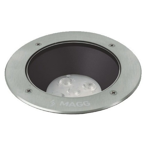 Lámpara De Piso Circular Led 13w 46° 2,700k Acero Inox Magg