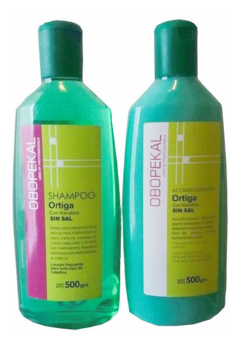 Pack Shampoo + Acondicionador Ortiga 500g Obopekal
