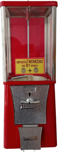 Máquina Chiclera Eagle Vending 1+1 Dispensador Hoyo Monedero