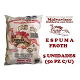 Espuma Froth Originales Suaves De Mazatlán 5 Bolsas/50 Pzas 