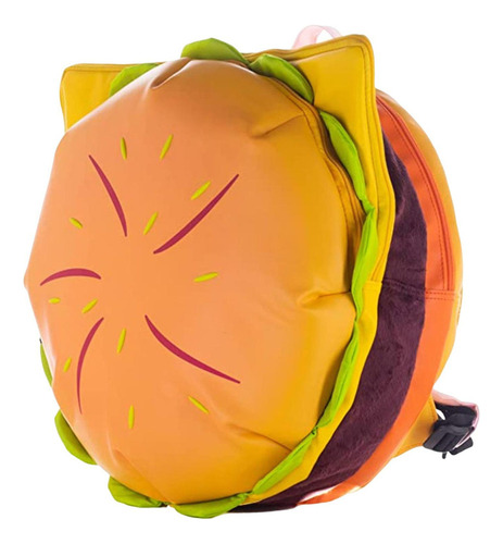 Elegante Mochila Con Forma De Hamburguesa Con Soporte Para Q