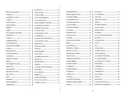 Cancionero Guitarra + 300 Letras Varios Boleros Melodicos 