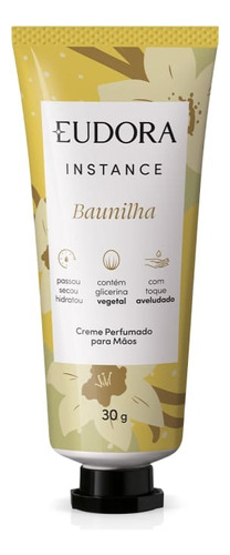 Creme Perfumado Para Mãos Instance Baunilha 30ml