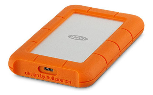 Disco Duro Externo Rugged Usb-c 4 Tb Naranja, Plata