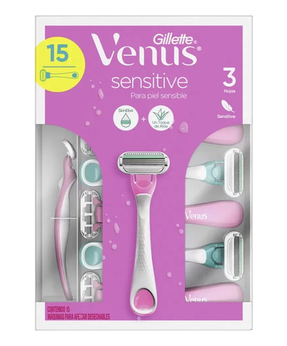 Rastrillos Para Afeitar Gillette Venus Sensitive Desechables