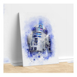 Cuadro R2d2 Droide Star Wars Decorativo Moderno Pieza Living