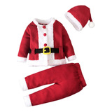 Camisa Navideña De Santa Claus Infantil+pantalón+traje De So