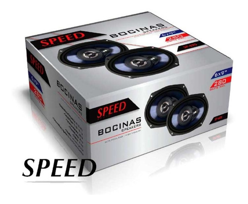 Par Bocina 6x9 Speed Audio Sp-695 280w 90 Db Sin Rejilla 