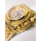 Relógio Invicta Bolt Zeus 12763 Dourado Skeleton 53mm