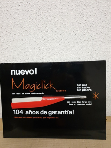 Antiguo Cartel De Publicidad Magiclick-1970-nuevo