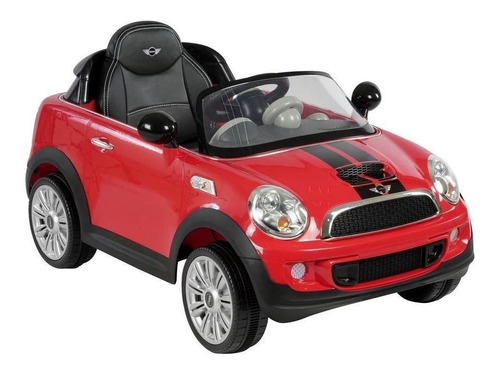 Carro A Batería Para Niños Prinsel Mini Cooper S  Color Rojo 110v