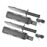 Pack2  Cuchillo Tactico Tipo Rambo Swat + 2 Afiladores