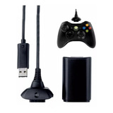 Cable Cargador Y Batería Recargable Para Control Xbox 360