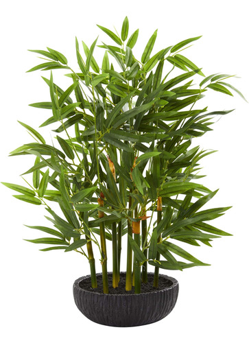 Plantas De Seda Artificiales De Bambú Casi Naturales De 20 P