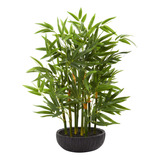 Plantas De Seda Artificiales De Bambú Casi Naturales De 20 P