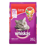 Alimento Whiskas Para Gatos Adultos Sabor Carne 20kg