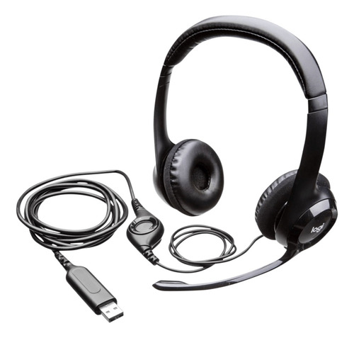 Auriculares Logitech H390, On Ear, Cable Usb 2,3m Leer Descr